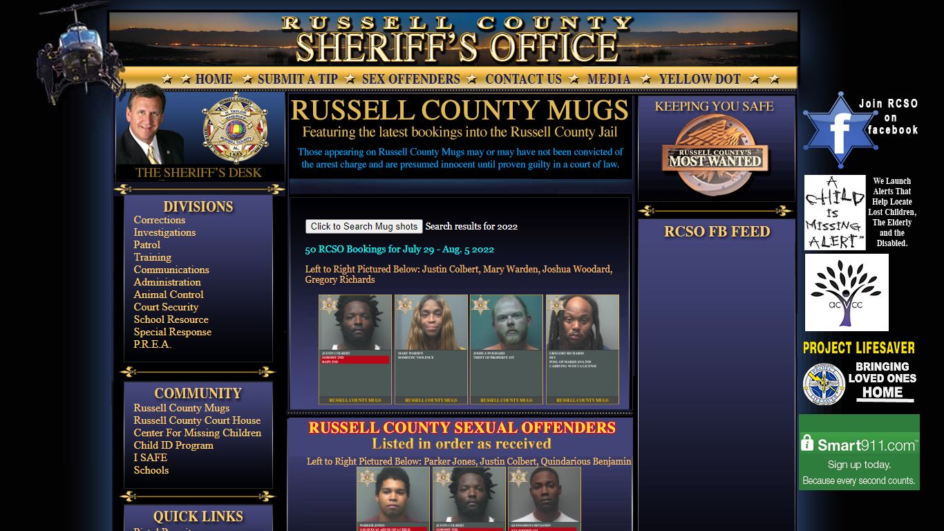 Russell County Mugs - RCSO